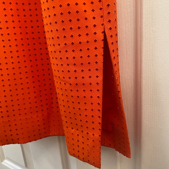 J Crew Orange Midi Dress ๐ - Picture 3 of 4